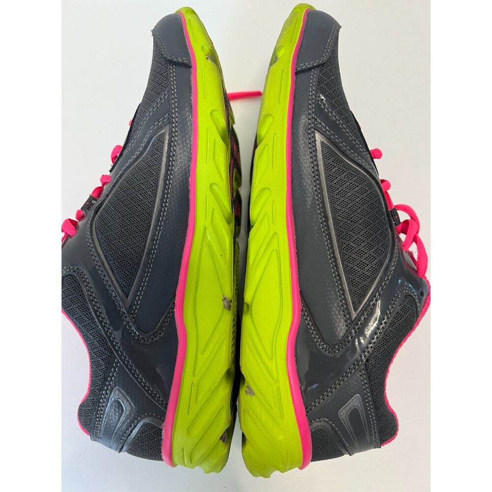 Fila Prompt running trainers in grey/lime green/hot pink. Size 9.5 (W), 8.0 (M). - Picture 5 of 8